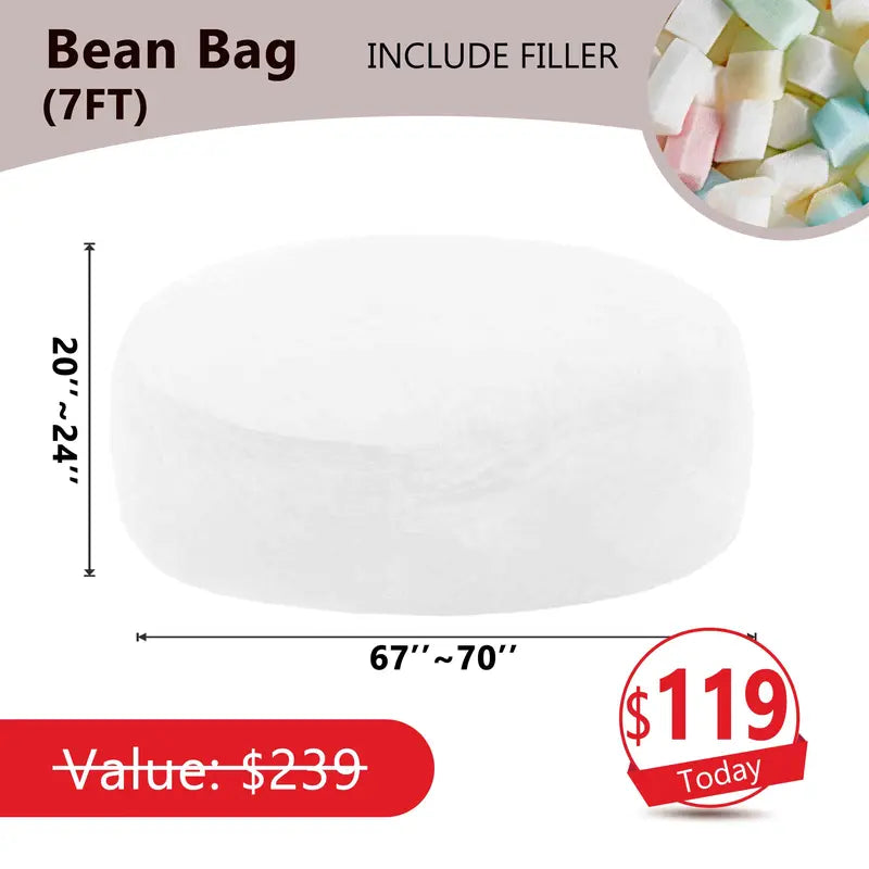 7FT Giant Bean Bag Chair
