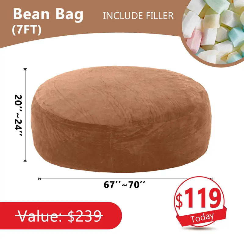 7FT Giant Bean Bag Chair