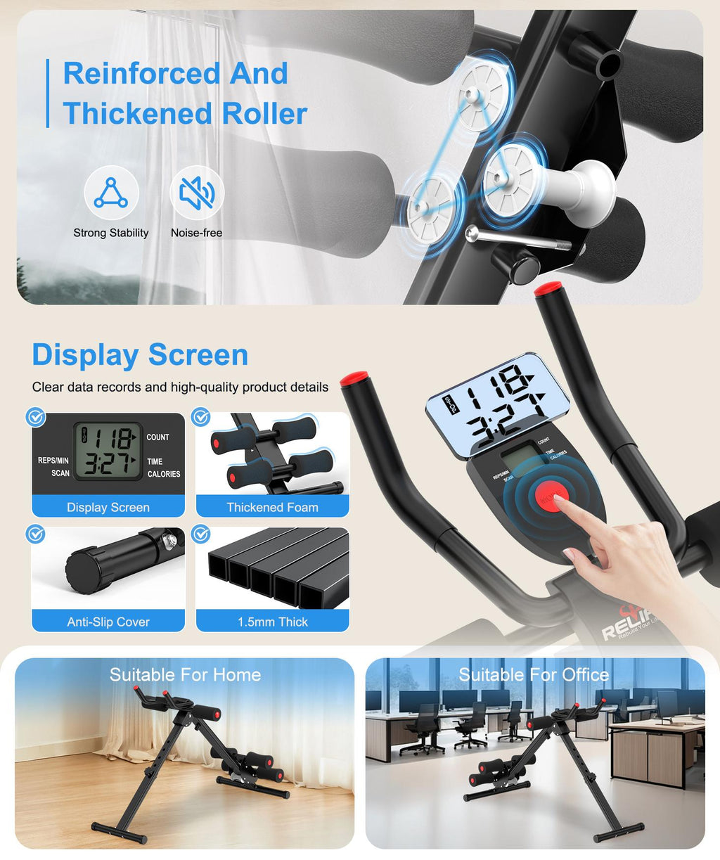 RELIFESPORTS Foldable Ab Machine