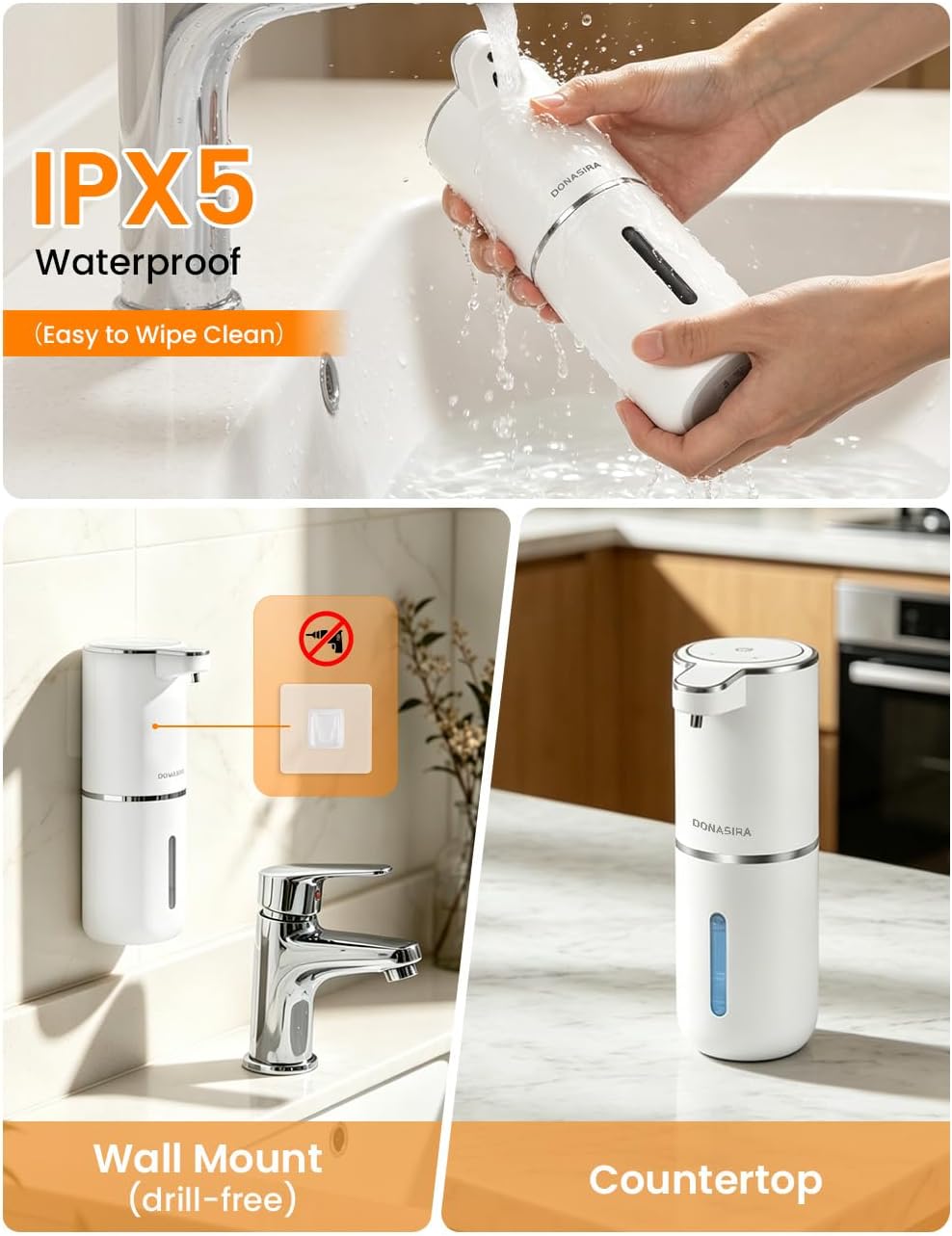 DONASIRA Touchless Soap Dispenser — 380 ml