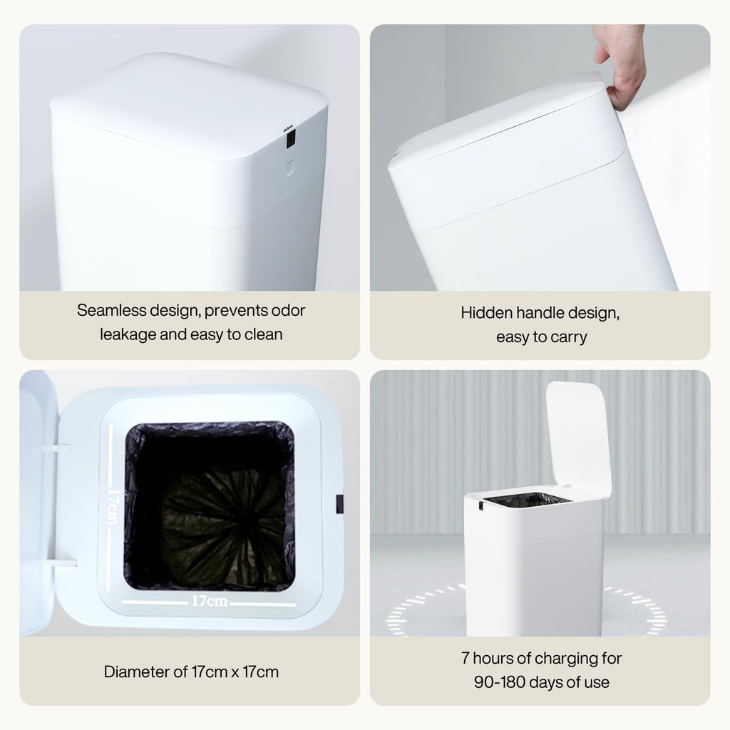 Airdeer L2 Smart Trash Can — 8 Gallon, White