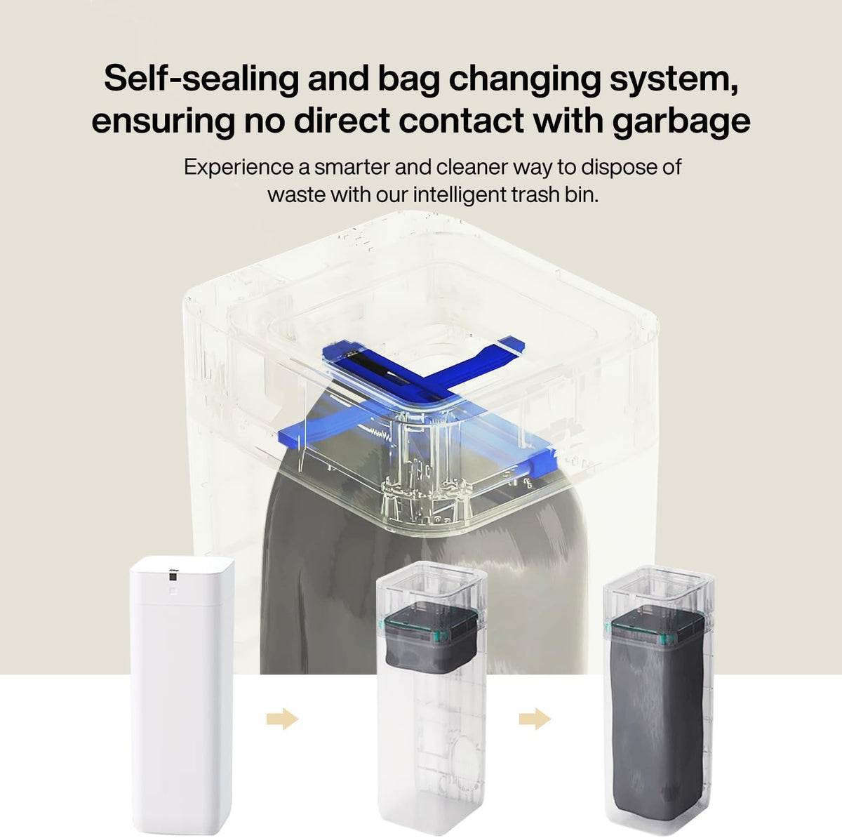 Airdeer L2 Smart Trash Can — 8 Gallon, White
