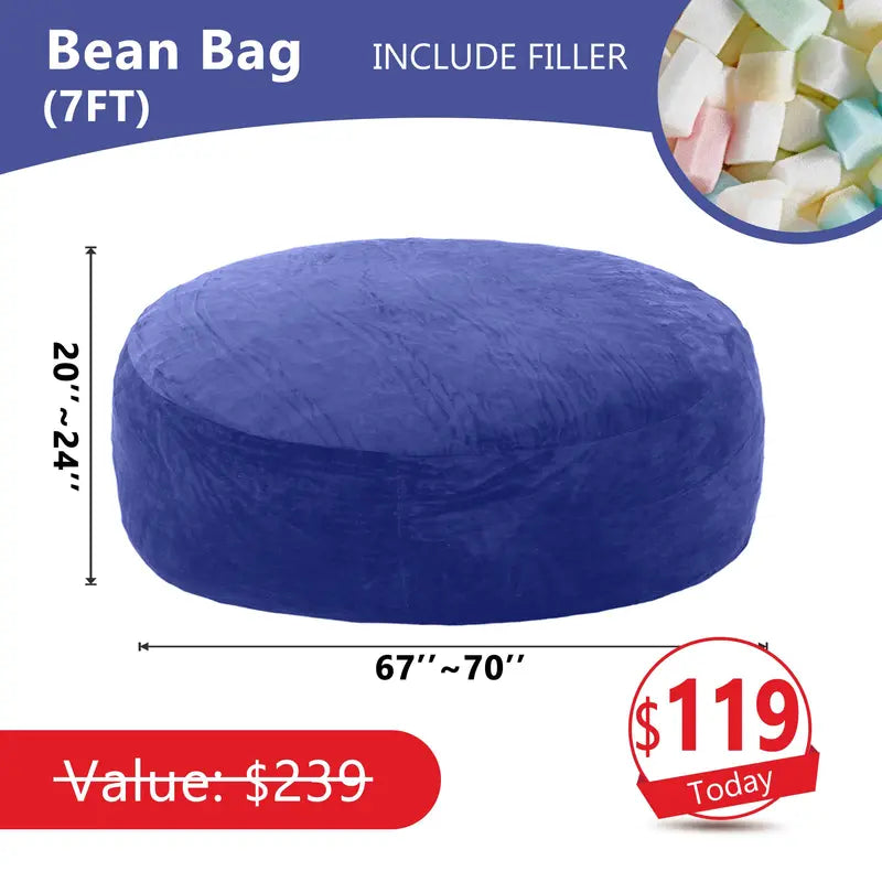 7FT Giant Bean Bag Chair