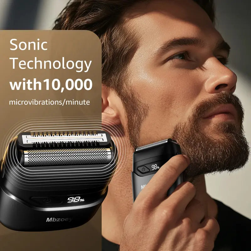 Mbzoey Compact Wet & Dry Foil Shaver
