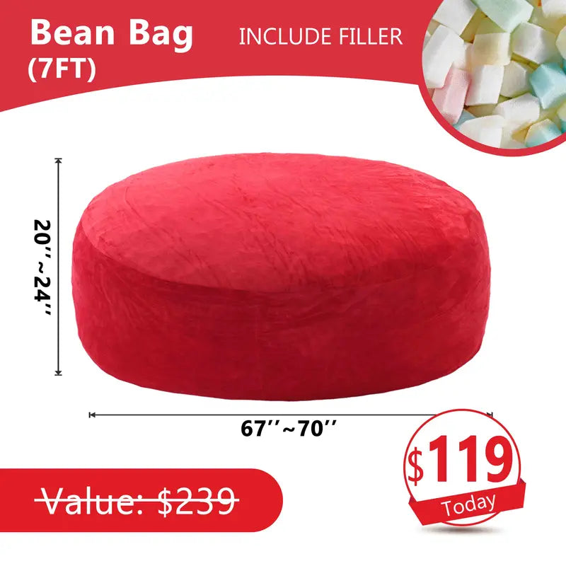 7FT Giant Bean Bag Chair