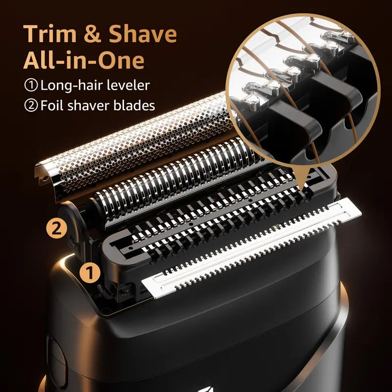 Mbzoey Compact Wet & Dry Foil Shaver