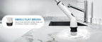 TUYU Electric Spin Scrubber, Cordless Cleaning Brush with Extendable Handle - Black